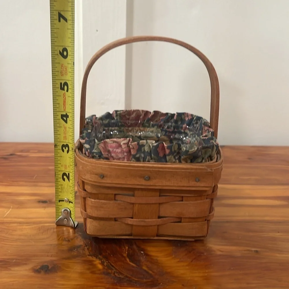 Vtg Longaberger 1991 Mother’s Day Touch Of Pink Potpourri Basket